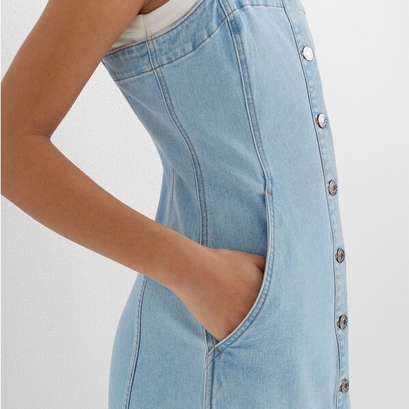 Club Monaco Denim Midi Dress - Picture 3 of 8